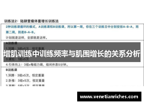 增肌训练中训练频率与肌围增长的关系分析